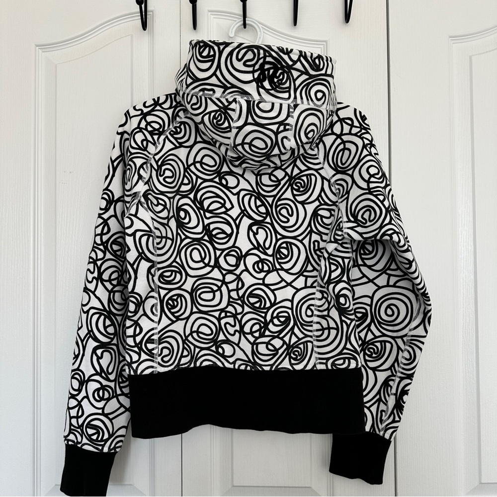 RARE Lululemon Scuba Hoodie Full-zip Swirl Print Inkwell - Picture 7 of 11